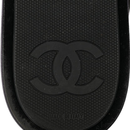 Chanel Velvet Womens CC Sneakers 35 Black 8 of 9