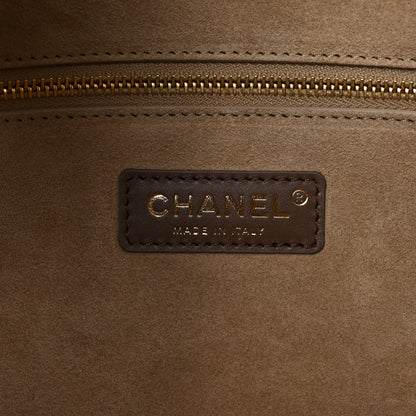 Chanel Calfskin Archetype Small Shopping Tote Brown 6 of 10