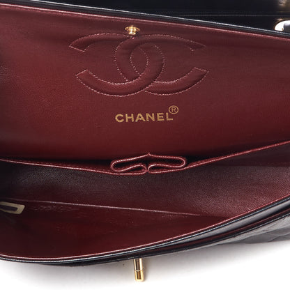 Chanel Lambskin Quilted Medium Double Flap Black 6 of 9