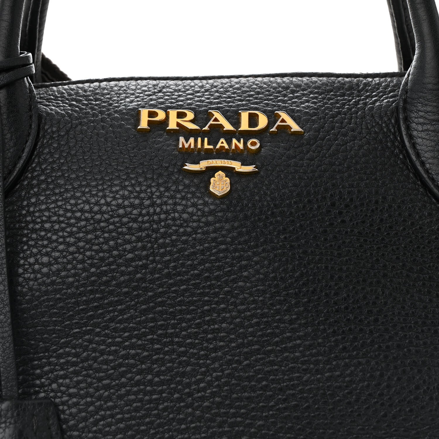 Prada Vitello Daino Small Tote Black 8 of 20