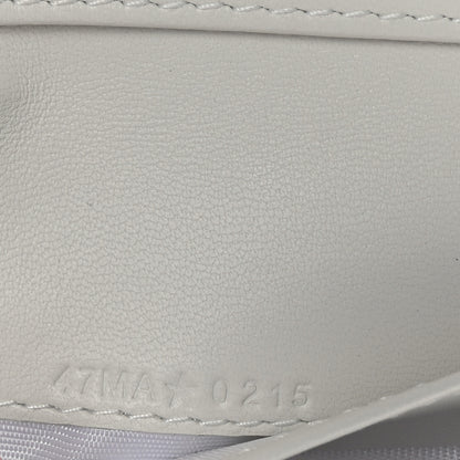 Christian Dior Calfskin Butterfly Printed Caro Medium Wallet White Multicolor 7 of 8