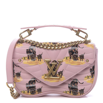 Louis Vuitton Calfskin Leopard Print New Wave Chain PM Light Pink 1 of 9
