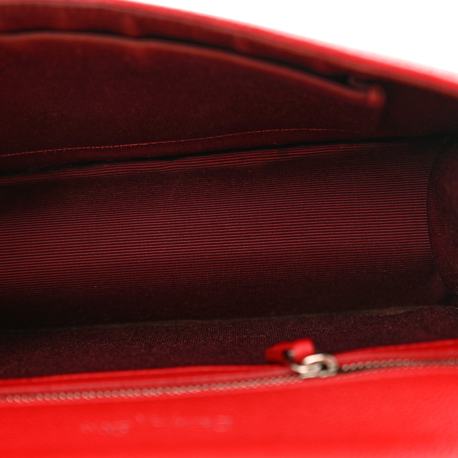 Christian Dior Grained Calfskin Small Diorama Flap Bag Red 5 of 12