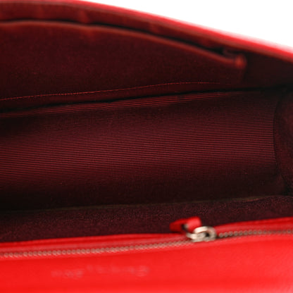 Christian Dior Grained Calfskin Small Diorama Flap Bag Red 5 of 12