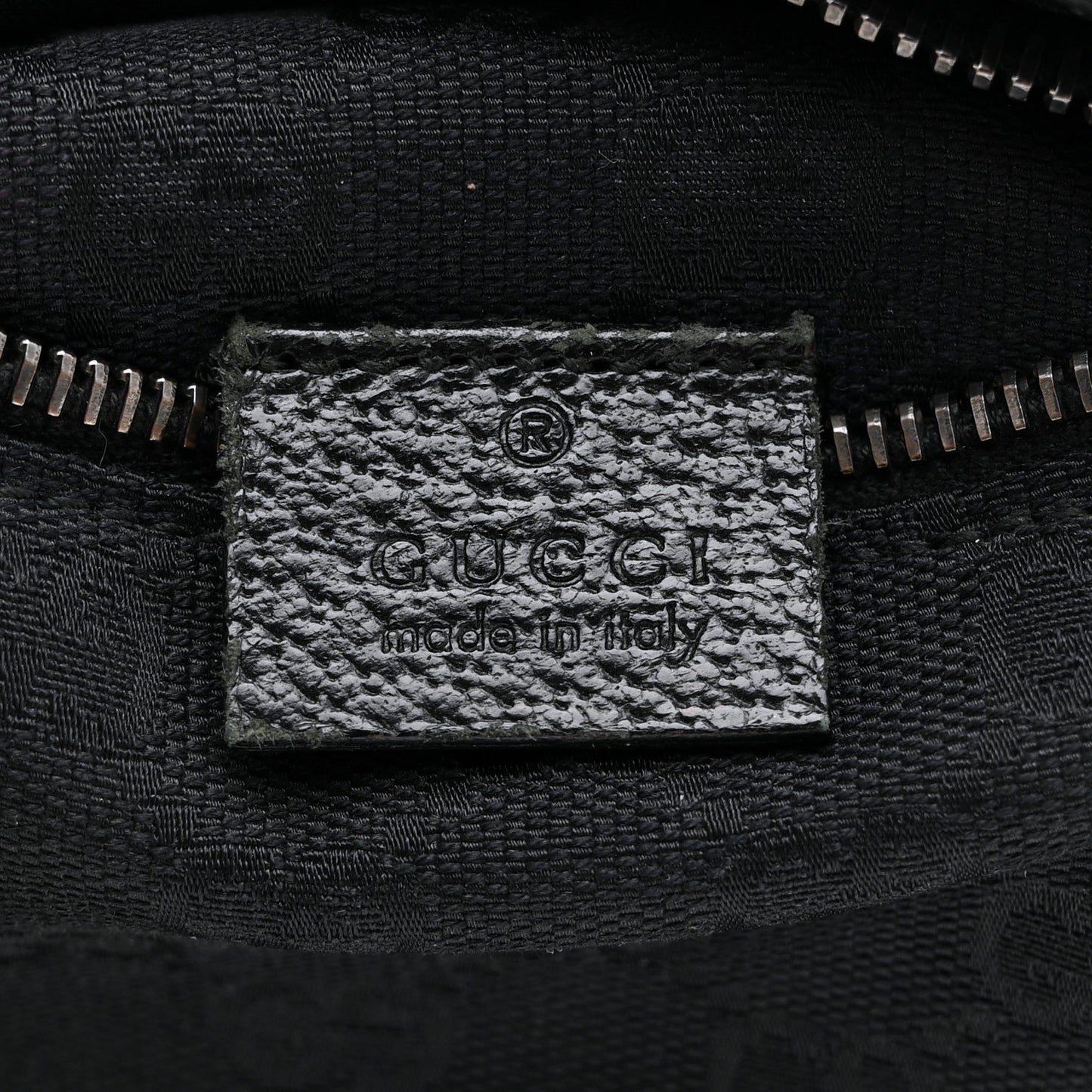 GG Monogram Double Pocket Belt Bag Black