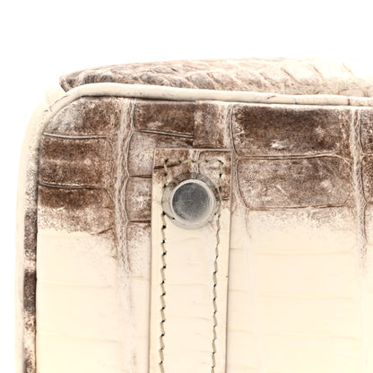 Hermes Matte Niloticus Crocodile Himalaya Birkin 25 Blanc 17 of 20