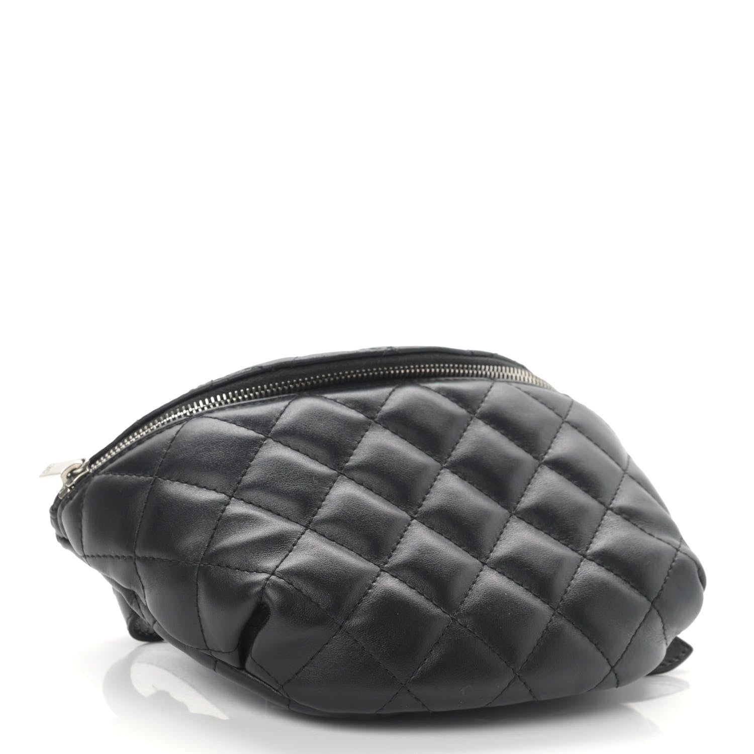 Chanel Calfskin Quilted Waist Belt Bag Black 3 of 16