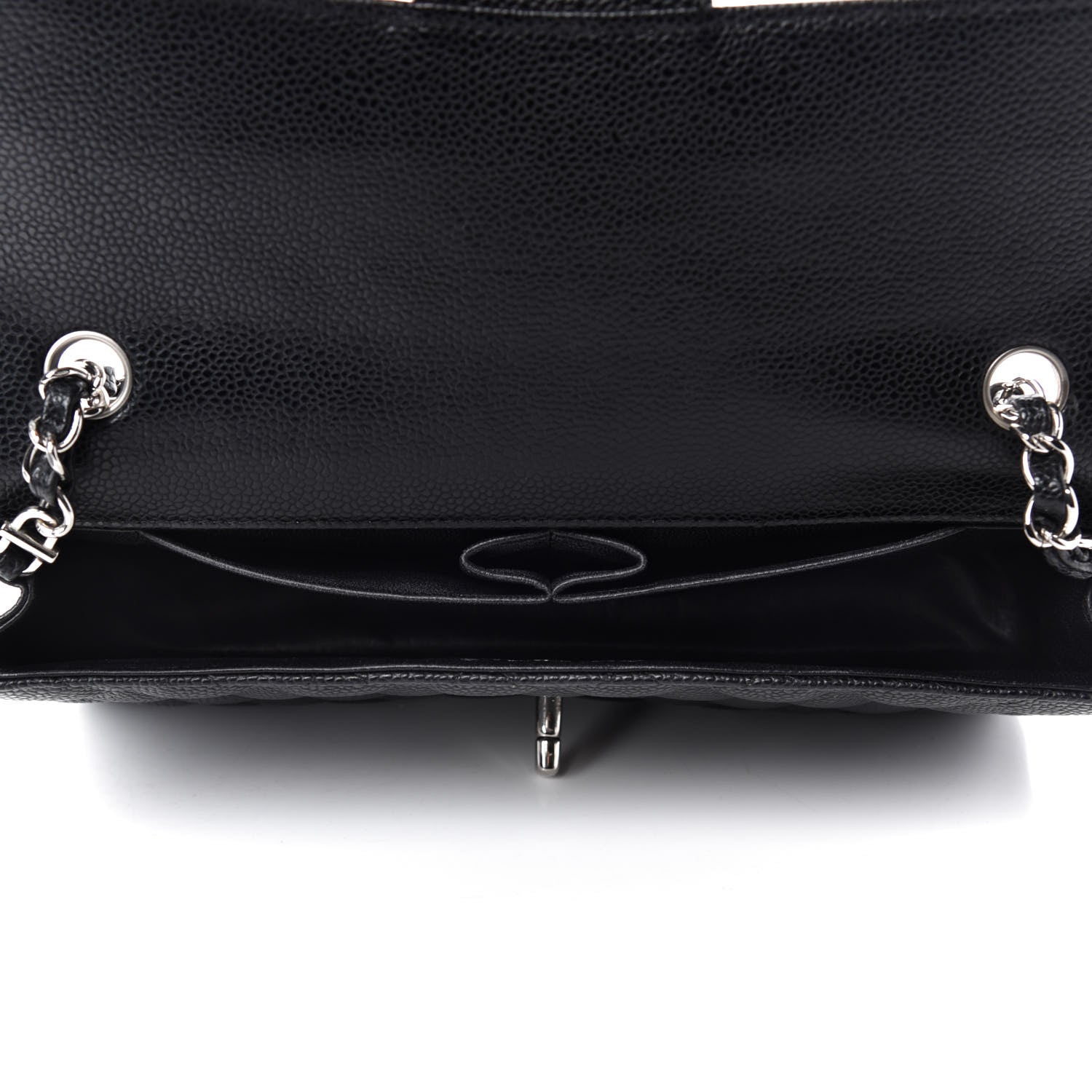Chanel Caviar Quilted East West Flap Black 5 of 10