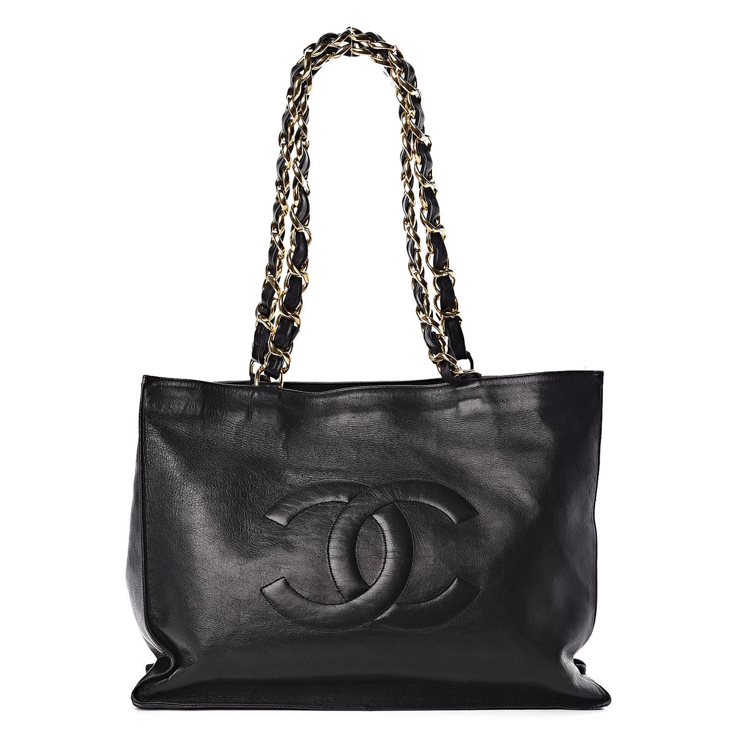 Calfskin CC Tote Black