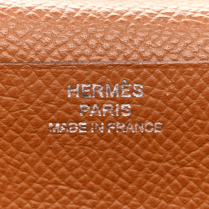 Hermes Epsom Bearn Gusset Wallet Gold 6 of 13