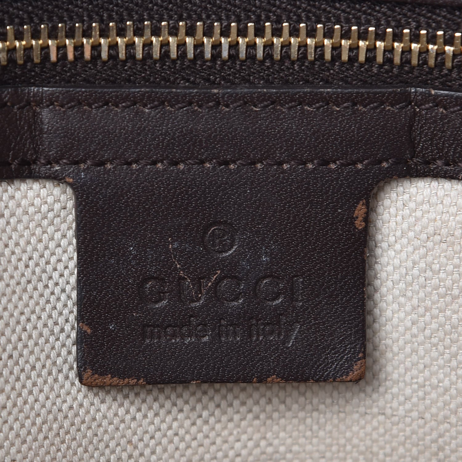Gucci Monogram Vintage Web Medium Half Moon Hobo Dark Brown 6 of 8