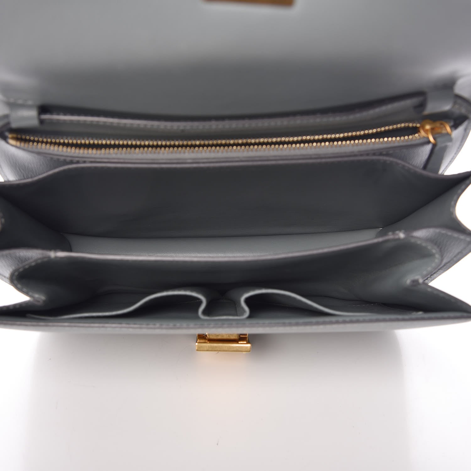 Celine Liege Calfskin Medium Classic Box Flap Bag Storm 5 of 10