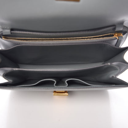 Celine Liege Calfskin Medium Classic Box Flap Bag Storm 5 of 10