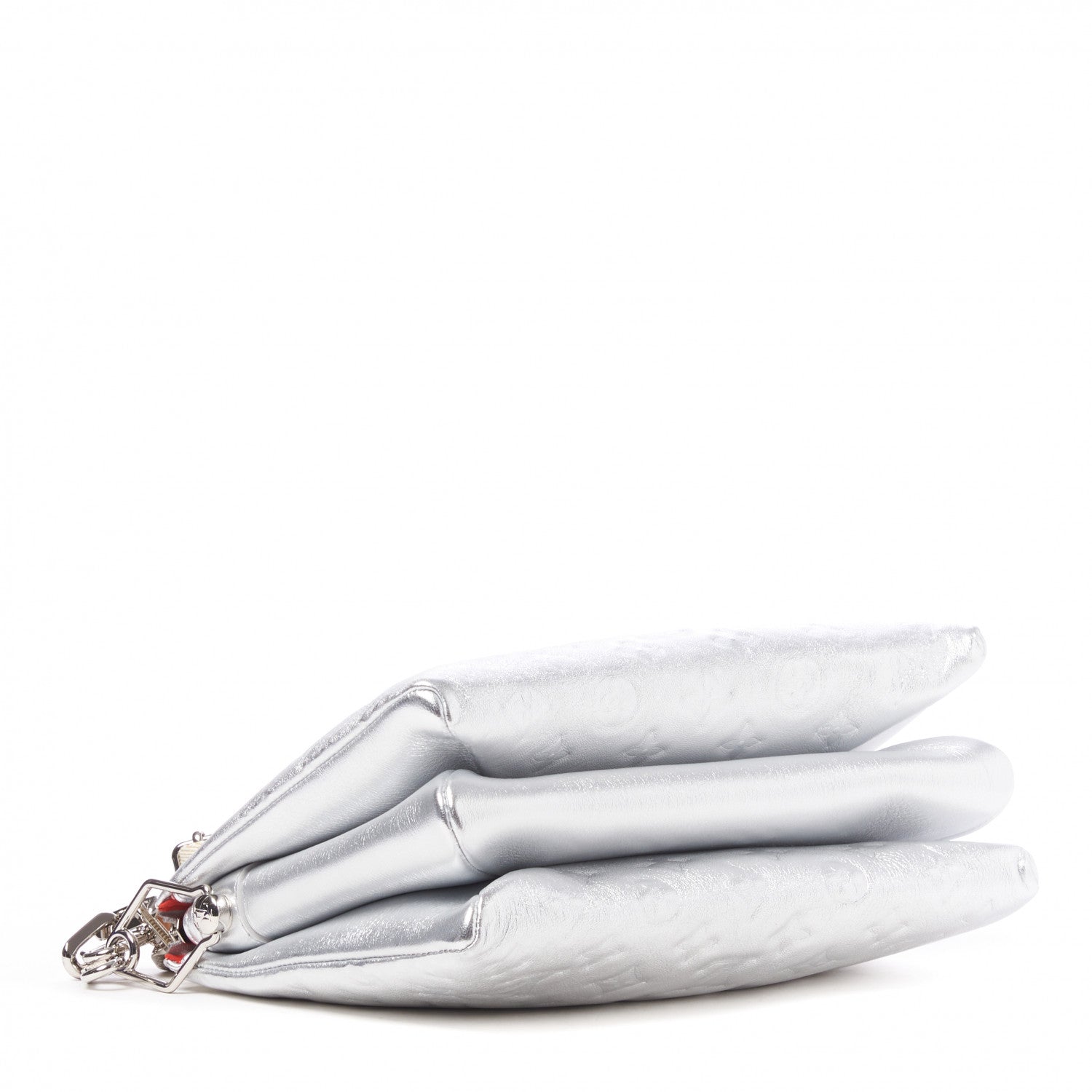 Louis Vuitton Metallic Lambskin Embossed Monogram Coussin PM Silver 4 of 9
