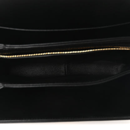 Celine Shiny Calfskin Medium Triomphe Black 5 of 10