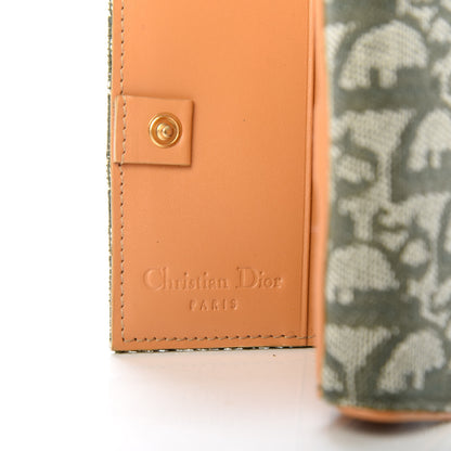 Christian Dior Monogram Compact Saddle Wallet Green 6 of 7