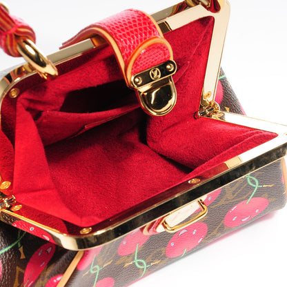 Louis Vuitton Lizard Monogram Cerises Sac Fermoir PM 5 of 7