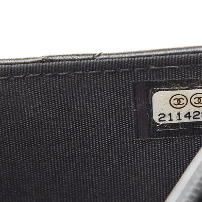Chanel Aged Calfskin Calfskin Quilted Boy Wallet On Chain WOC Black 8 of 13