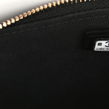 Chanel Lambskin Quilted Chain Around Top Handle Mini Bag Black 7 of 12