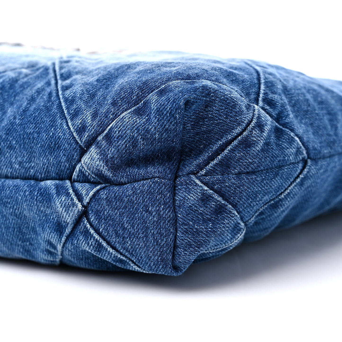 Denim Quilted Small Chanel 22 Blue