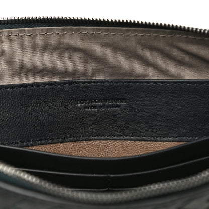 Bottega Veneta Nappa Intrecciato Large Flat Zip Biletto Pouch Black 6 of 13
