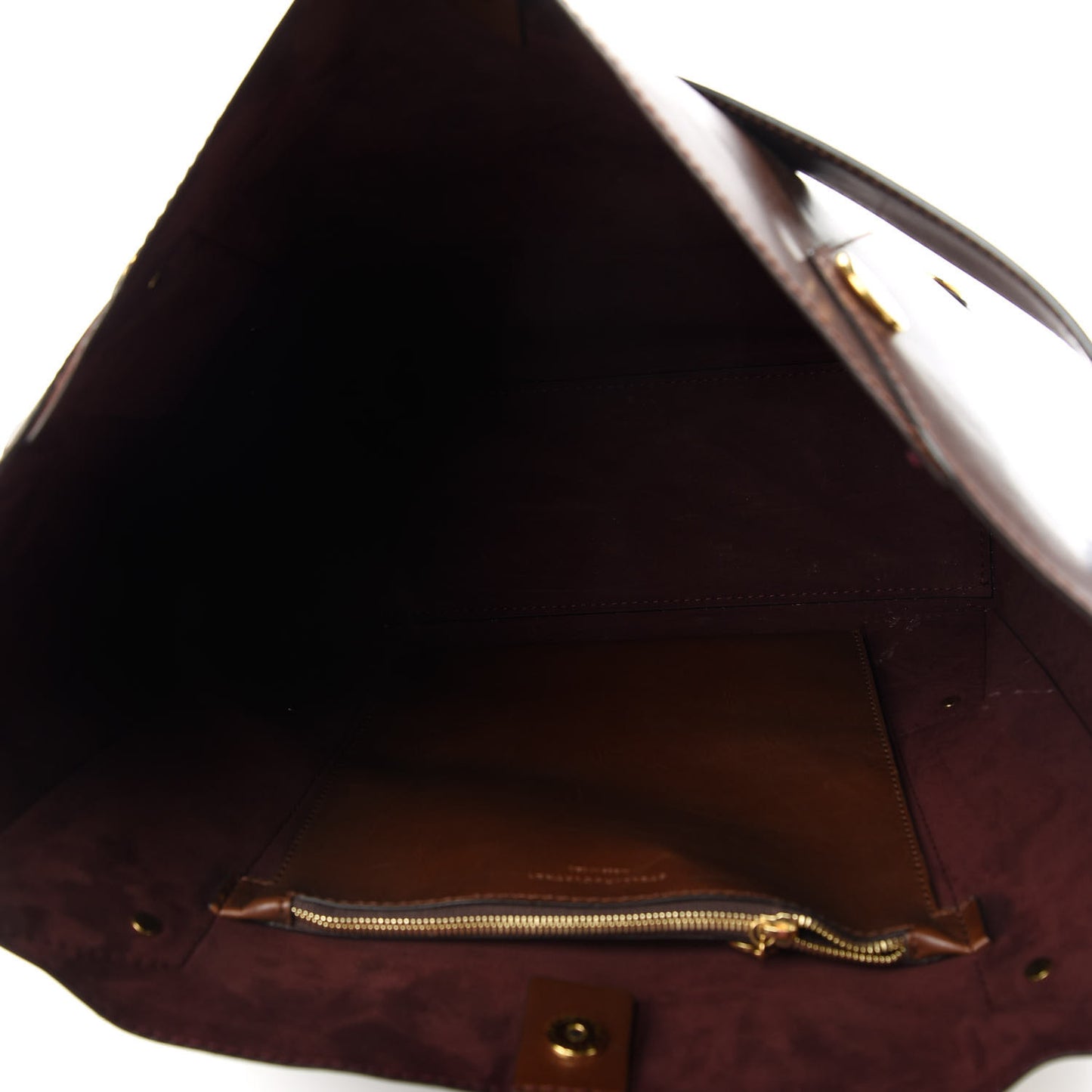 Eco Alter Nappa Studded Large Bucket Bag Cognac