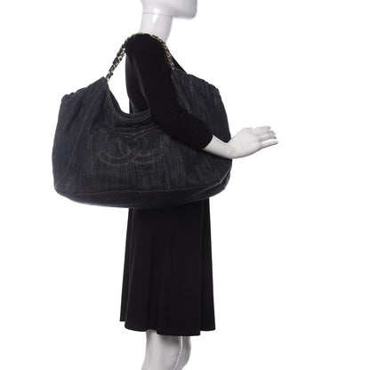 Chanel Denim XL Coco Cabas Tote Blue 2 of 11