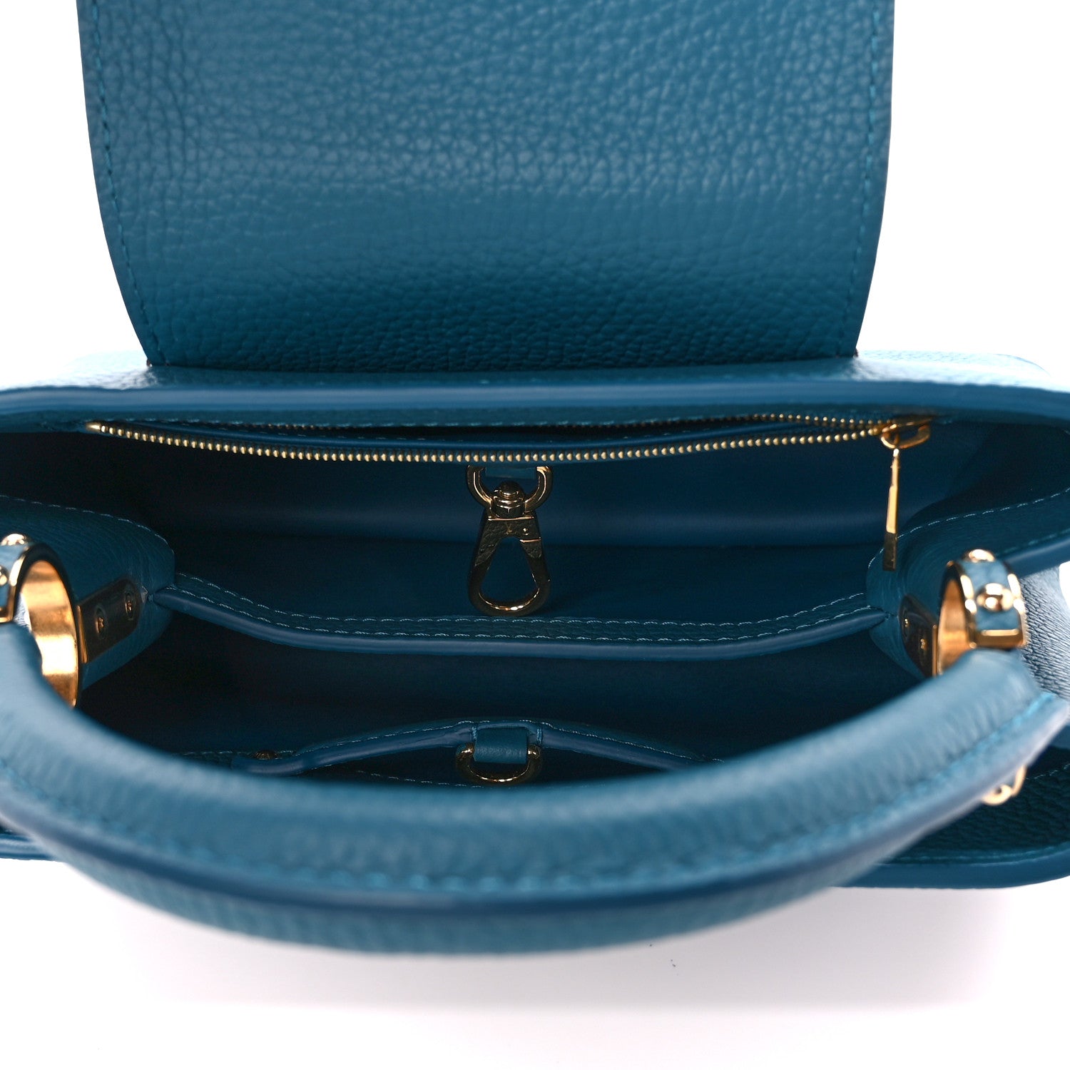 Louis Vuitton Taurillon Snakeskin Capucines BB Mallard 5 of 9
