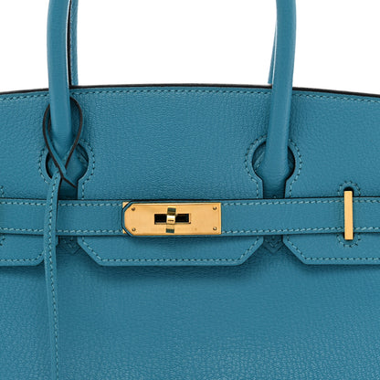 Hermes Chevre de Coromandel Birkin 30 Turquoise 8 of 11
