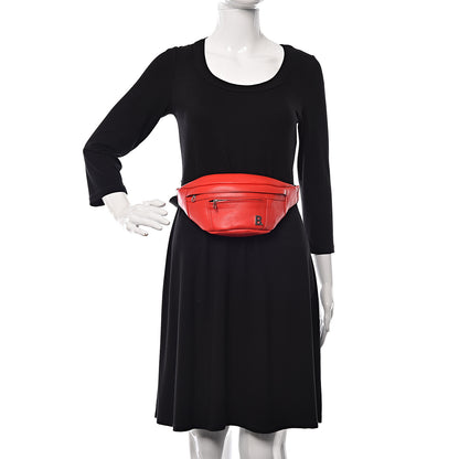 Balenciaga Calfskin Soft XS B Belt Bag Vivid Red 2 of 10
