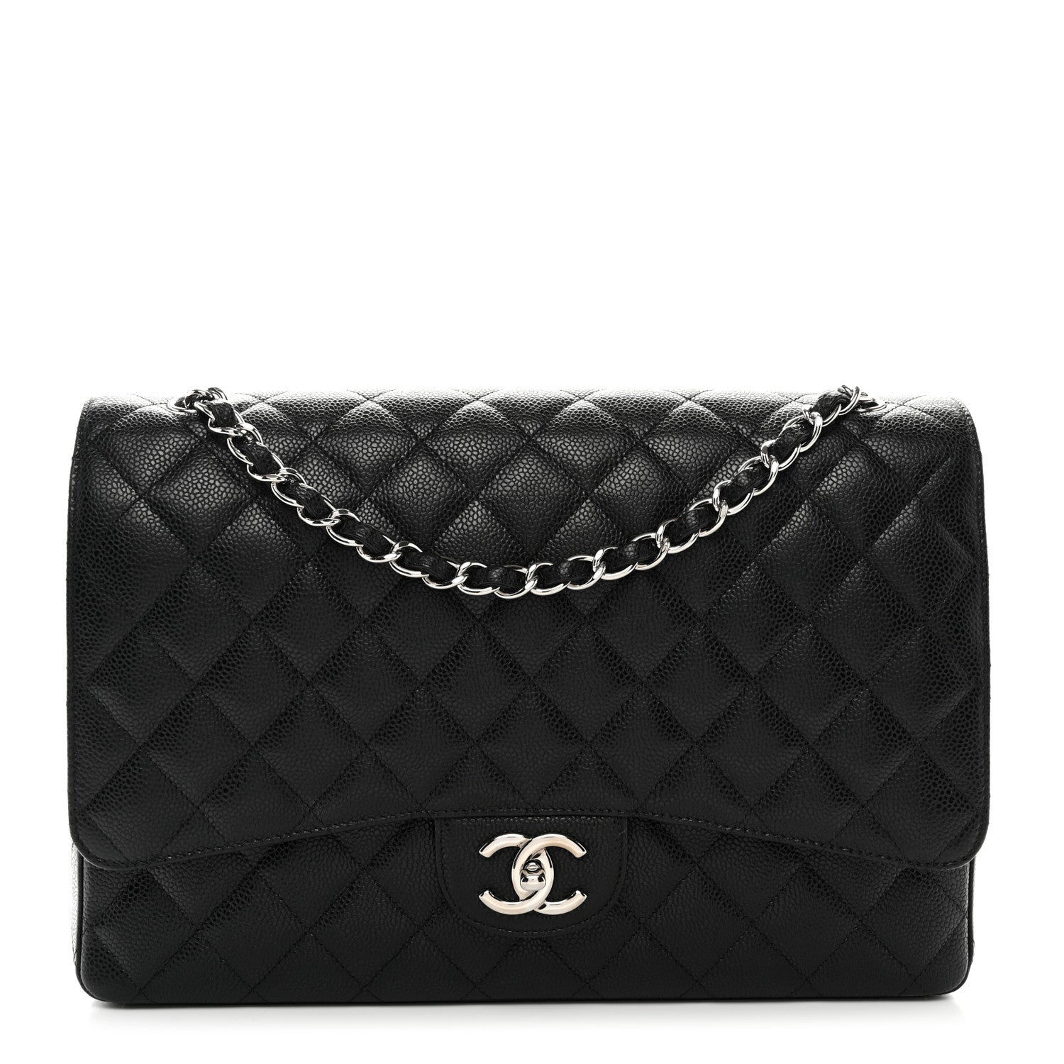 Chanel Caviar Quilted Maxi Double Flap Black 1 of 10
