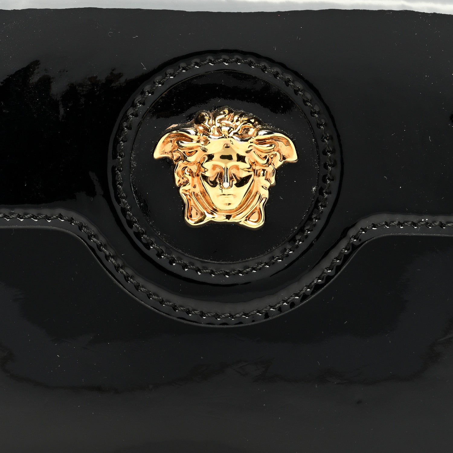 Versace Patent Mini La Medusa Bag Black 7 of 11