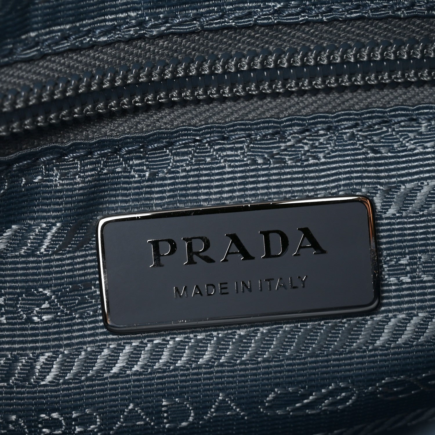 Prada Re-Nylon Vela Saffiano Pocket Double Zip Shoulder Bag Celeste 6 of 9