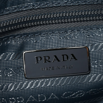 Prada Re-Nylon Vela Saffiano Pocket Double Zip Shoulder Bag Celeste 6 of 9