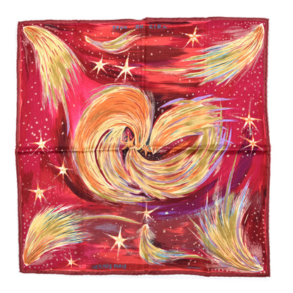 Hermes Silk Feux Du Ciel Pocket Square 1 of 4