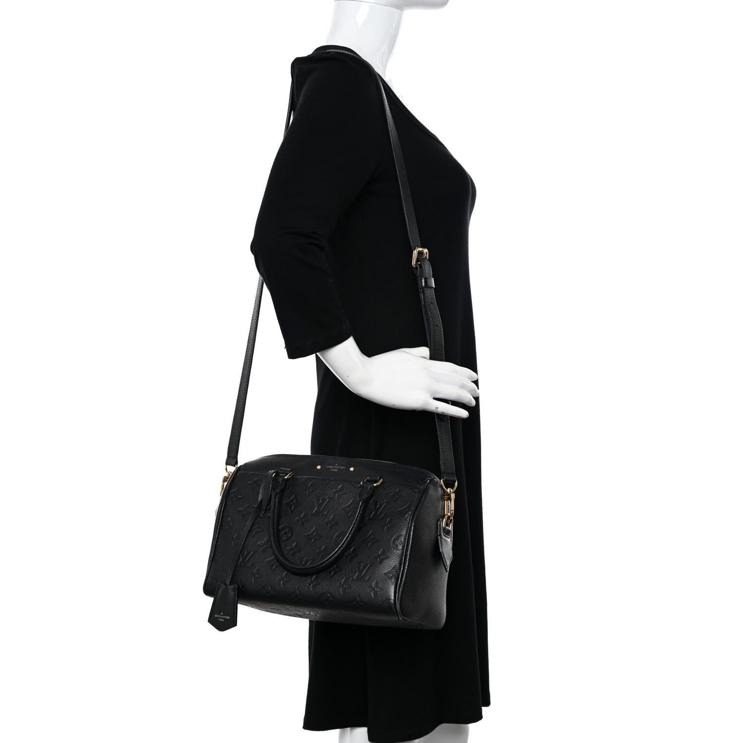 Louis Vuitton Empreinte Speedy Bandouliere 25 NM Black 2 of 14