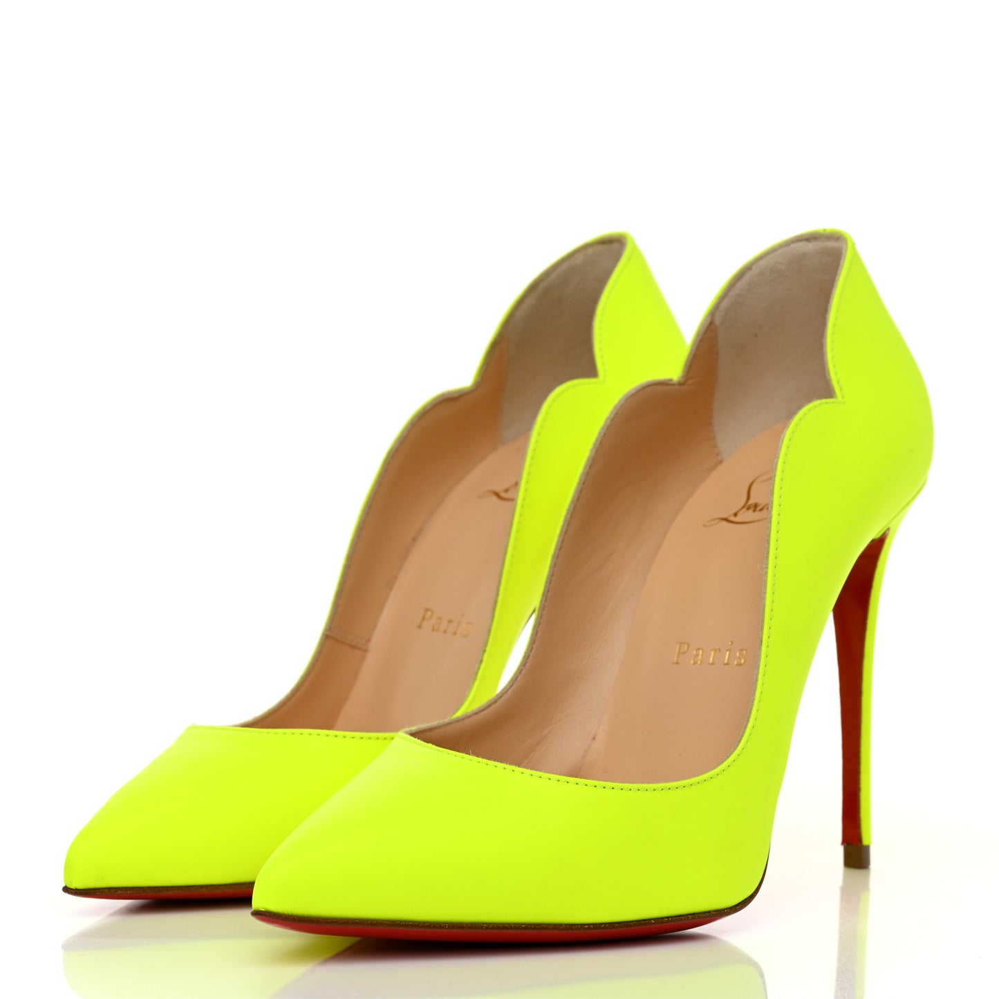 Calfskin Hot Chick 100 Pumps 35 Fluo