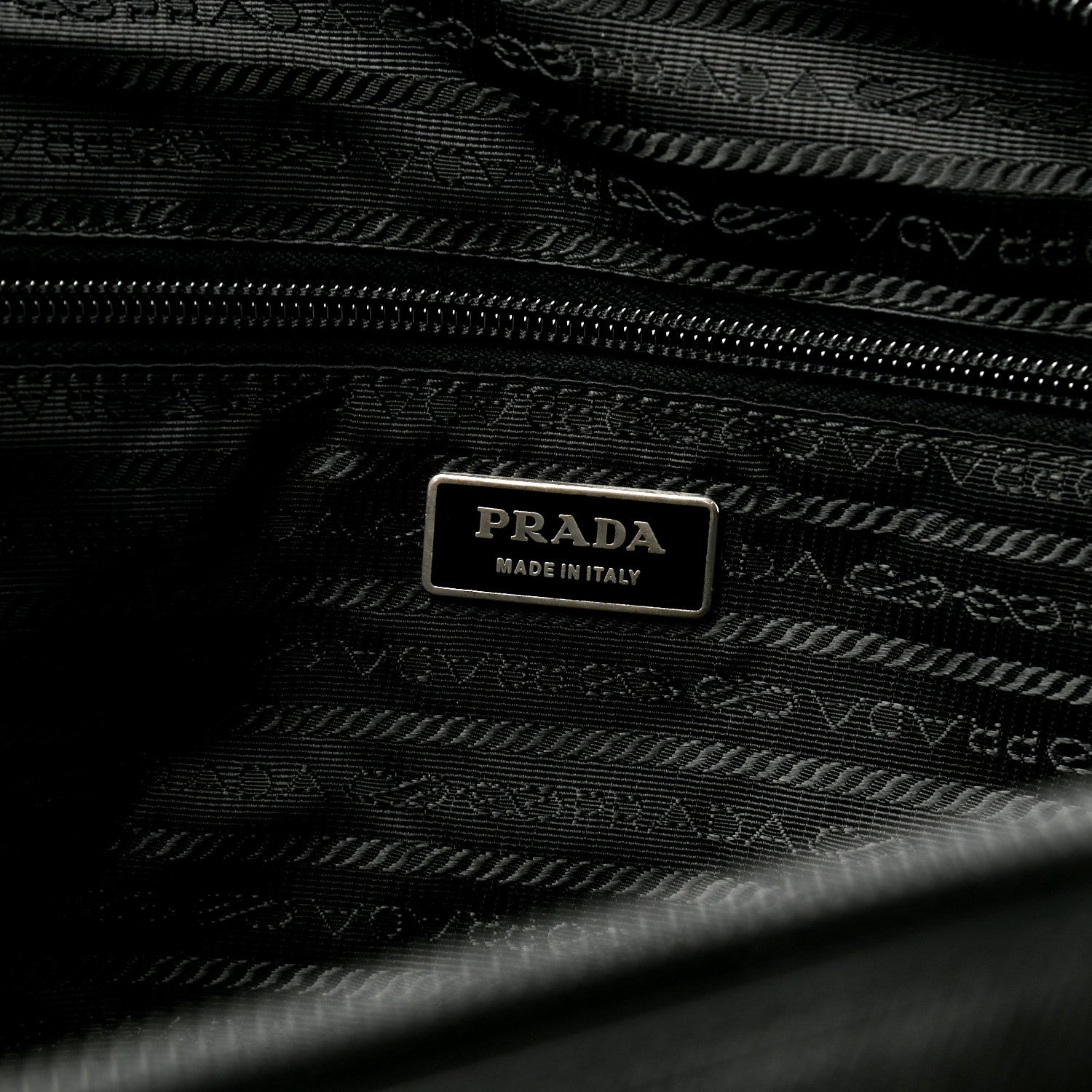 Prada Tessuto Nylon Saffiano Duffle Black 5 of 8