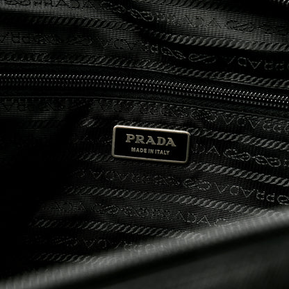 Prada Tessuto Nylon Saffiano Duffle Black 5 of 8