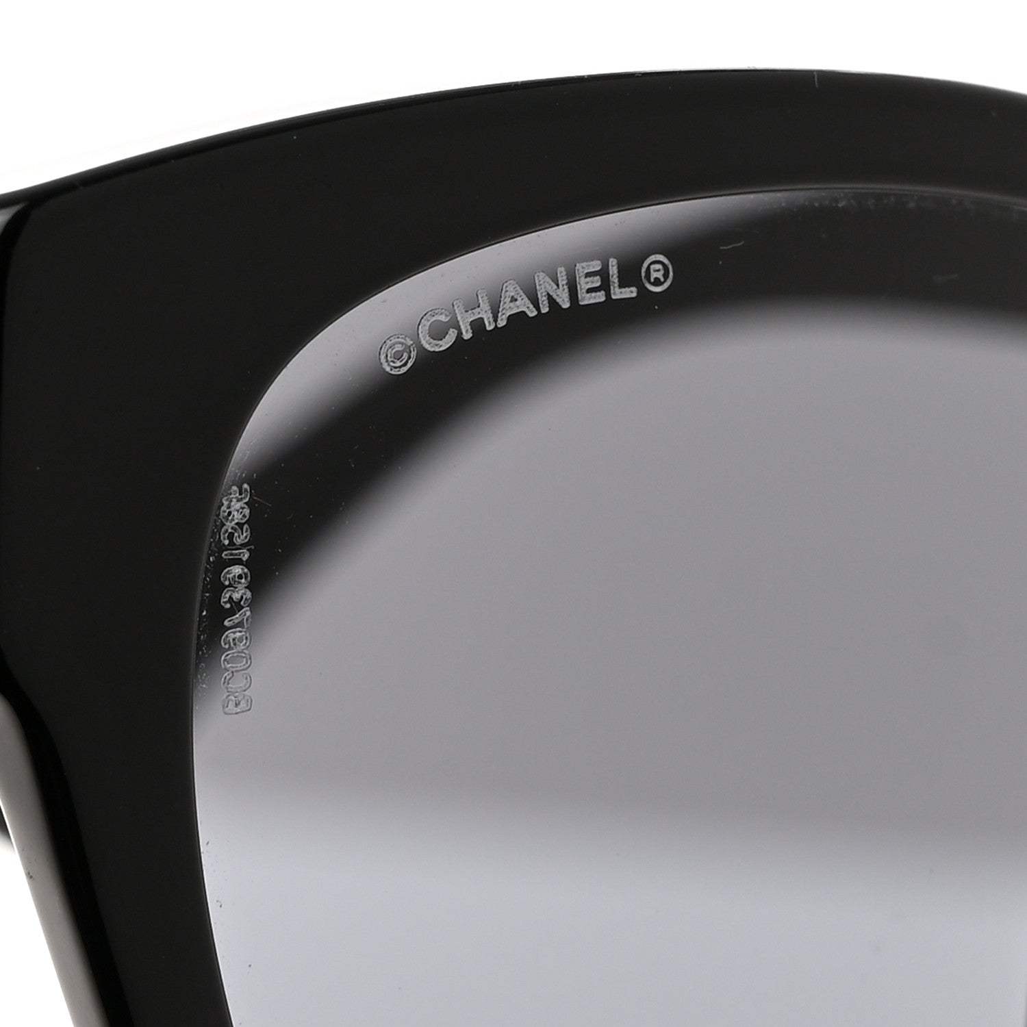Chanel Acetate Enamel Heart Butterfly Sunglasses 5477-A Black 7 of 8