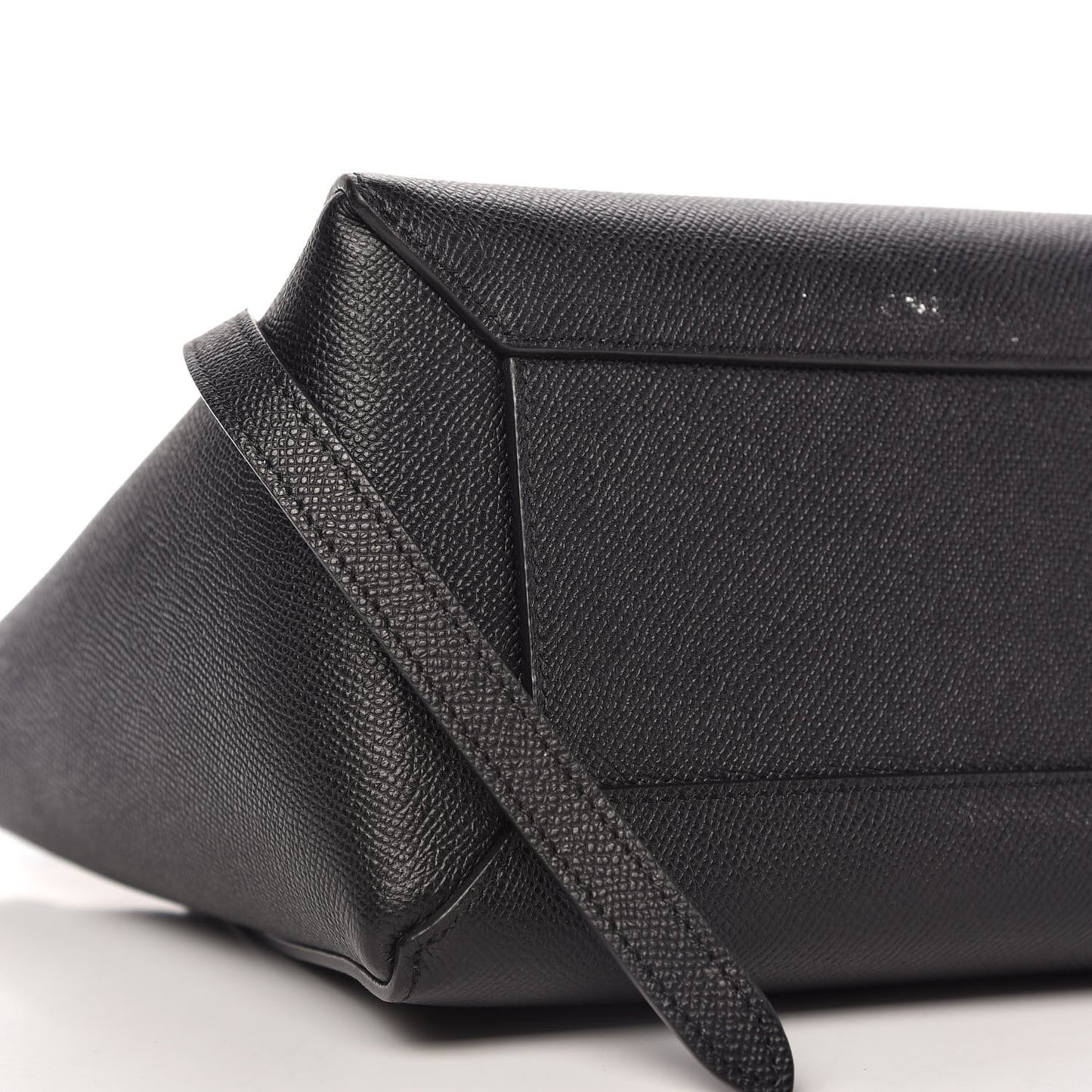 Grained Calfskin Micro Belt Bag Black