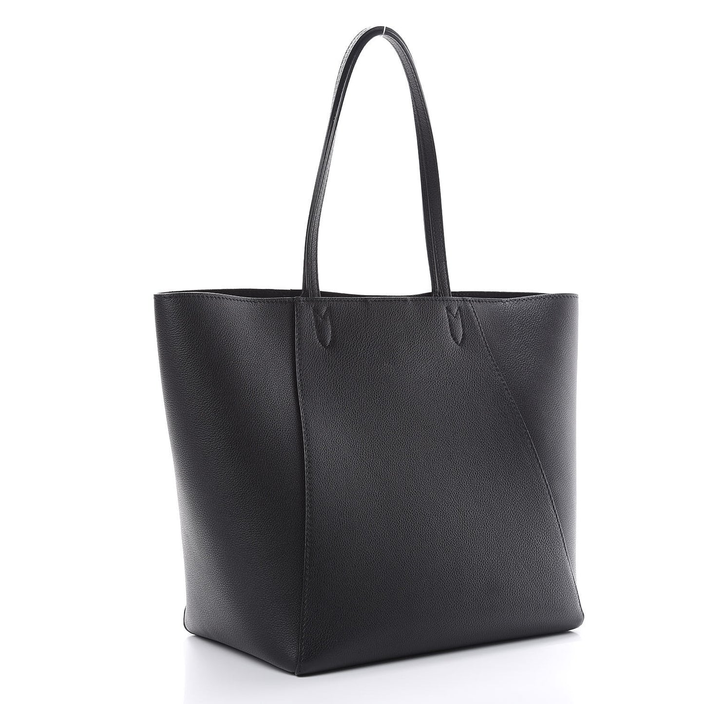 Calfskin Lockme Cabas Black