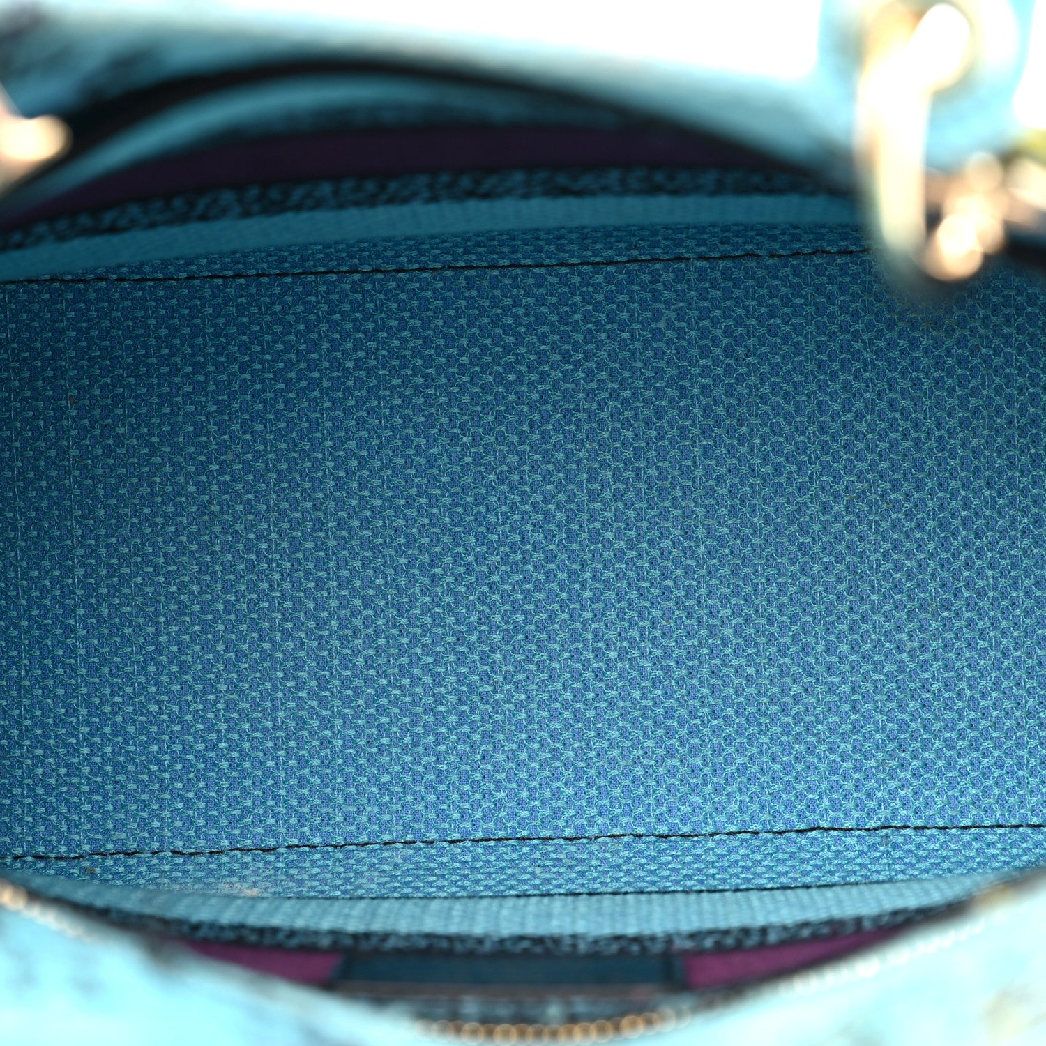 Christian Dior Canvas Toile de Jouy Voyage Embroidered Medium Lady D-Lite Celestial Blue 5 of 12