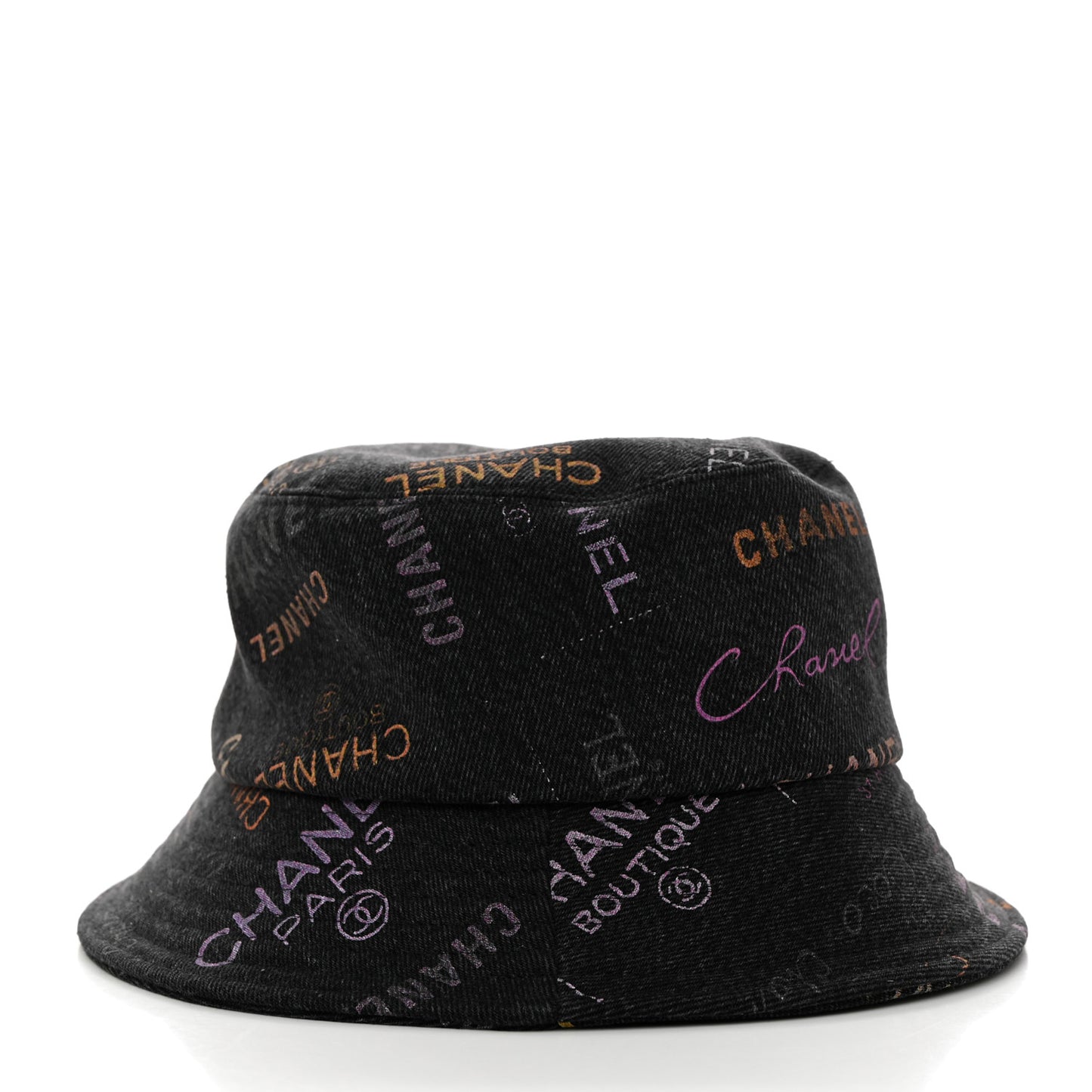 Denim Mood Cloche Bucket Hat S Black