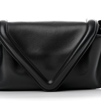 Bottega Veneta Lambskin Small Beak Triangle Flap Shoulder Bag Black 6 of 12