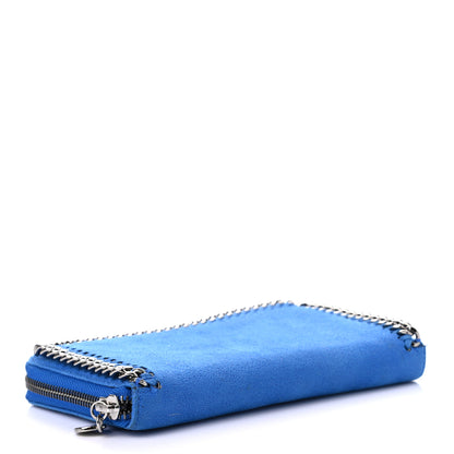 Stella McCartney Shaggy Deer Falabella Zip Around Wallet Blue 3 of 6