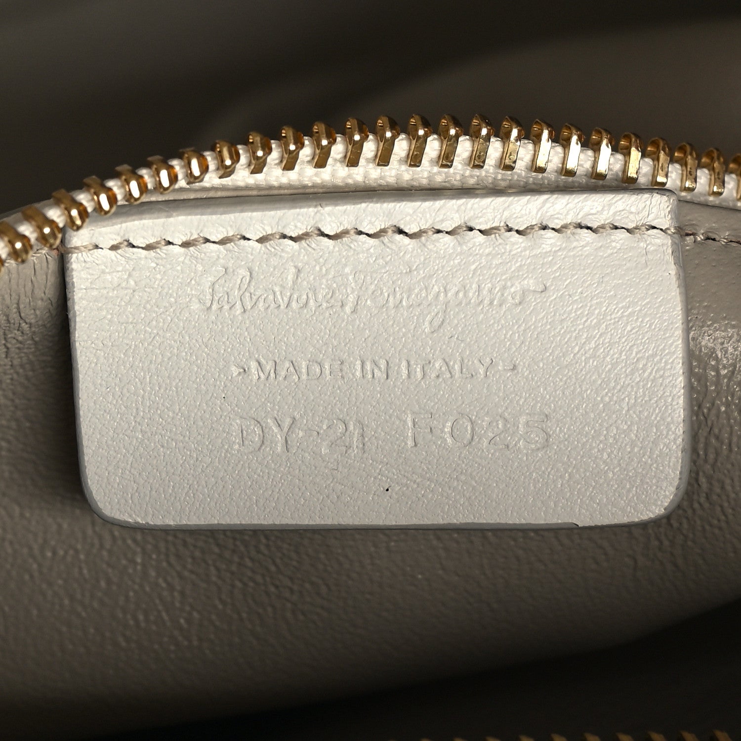 Salvatore Ferragamo Calfskin Perforated Fiamma Bag White 8 of 11