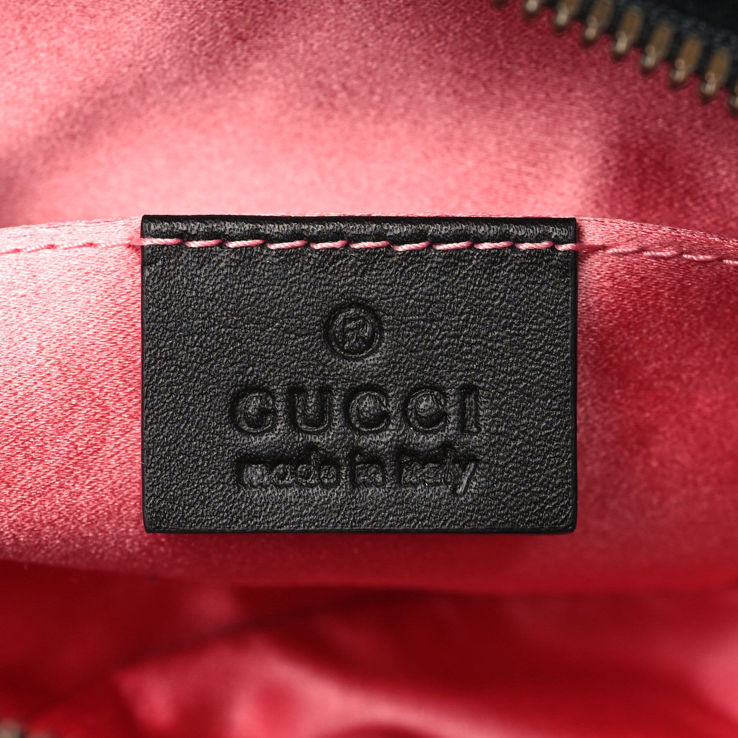 Gucci Velvet Matelasse GG Marmont Belt Bag 85 34 Black 6 of 9