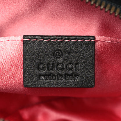 Gucci Velvet Matelasse GG Marmont Belt Bag 85 34 Black 6 of 9