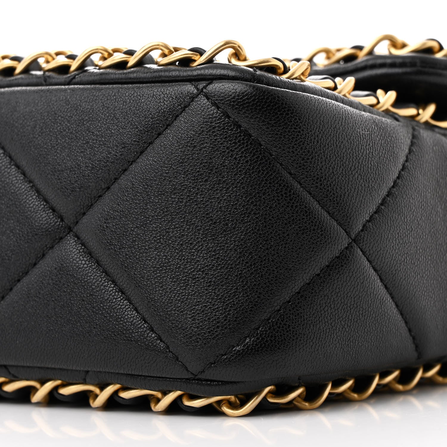 Chanel Lambskin Small Chain Around Top Handle Flap  Black 10 of 11